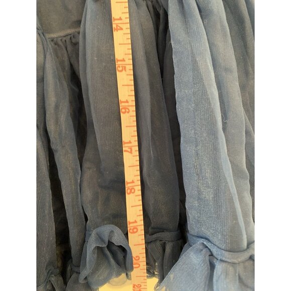 Vintage Partner Please Malco Modes Petticoat Blue Crinoline Square Dance Skirt - Picture 5 of 9